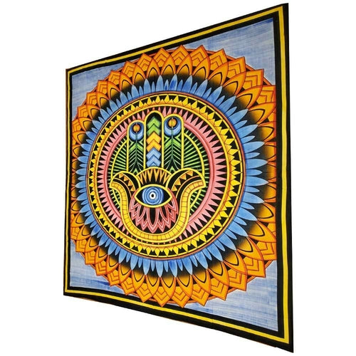 Hamsa Wall Art Cotton Tapestry