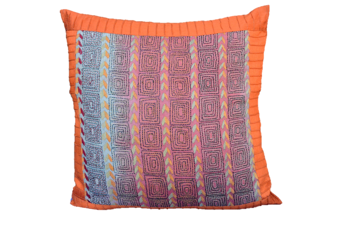 Embroidered Recycled Silk Bohemian Pillowcase