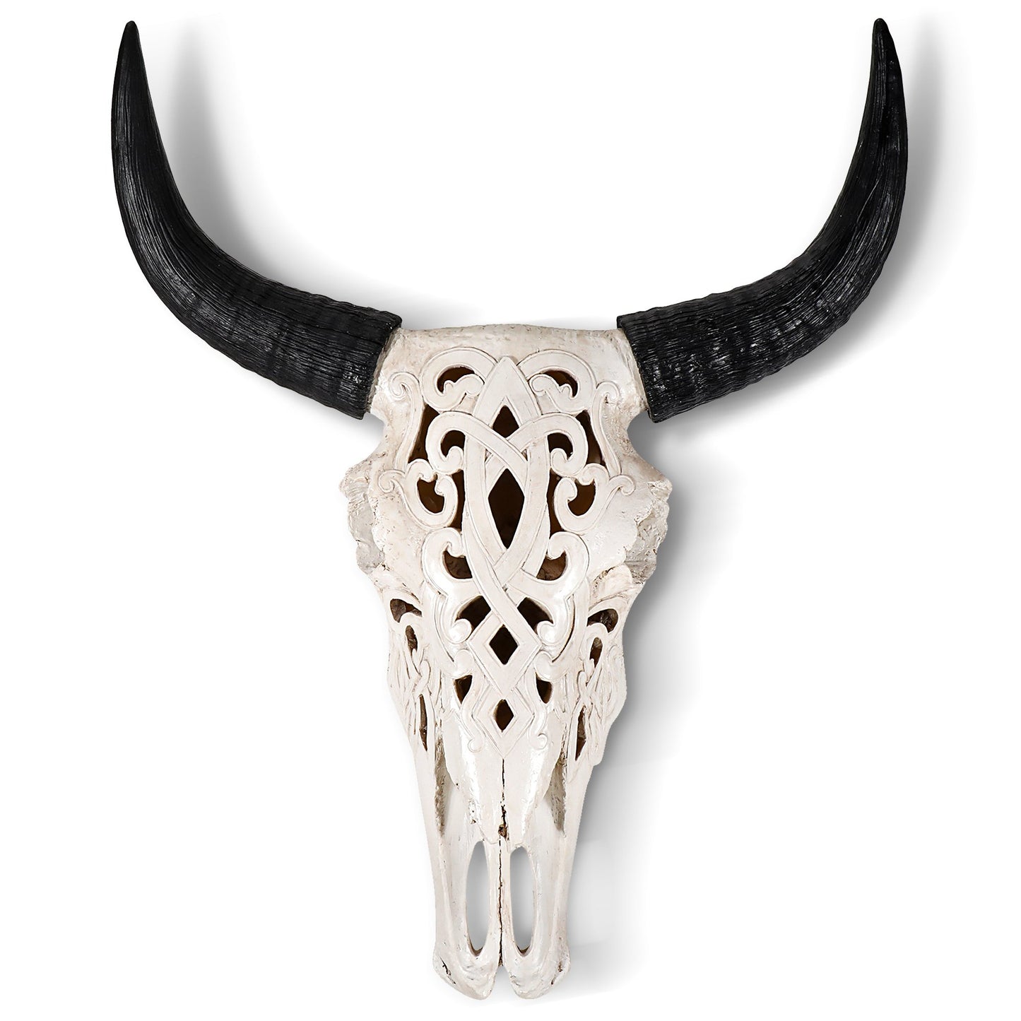 Carved Faux Buffalo Skull – Bohemian Décor