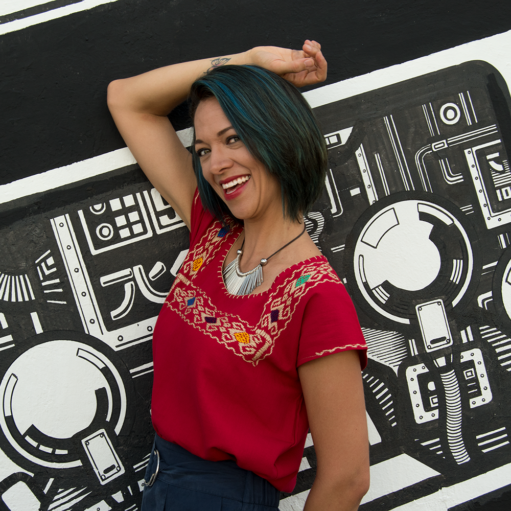 Red Huipil Blouse – Hand-Stitched Bohemian Top