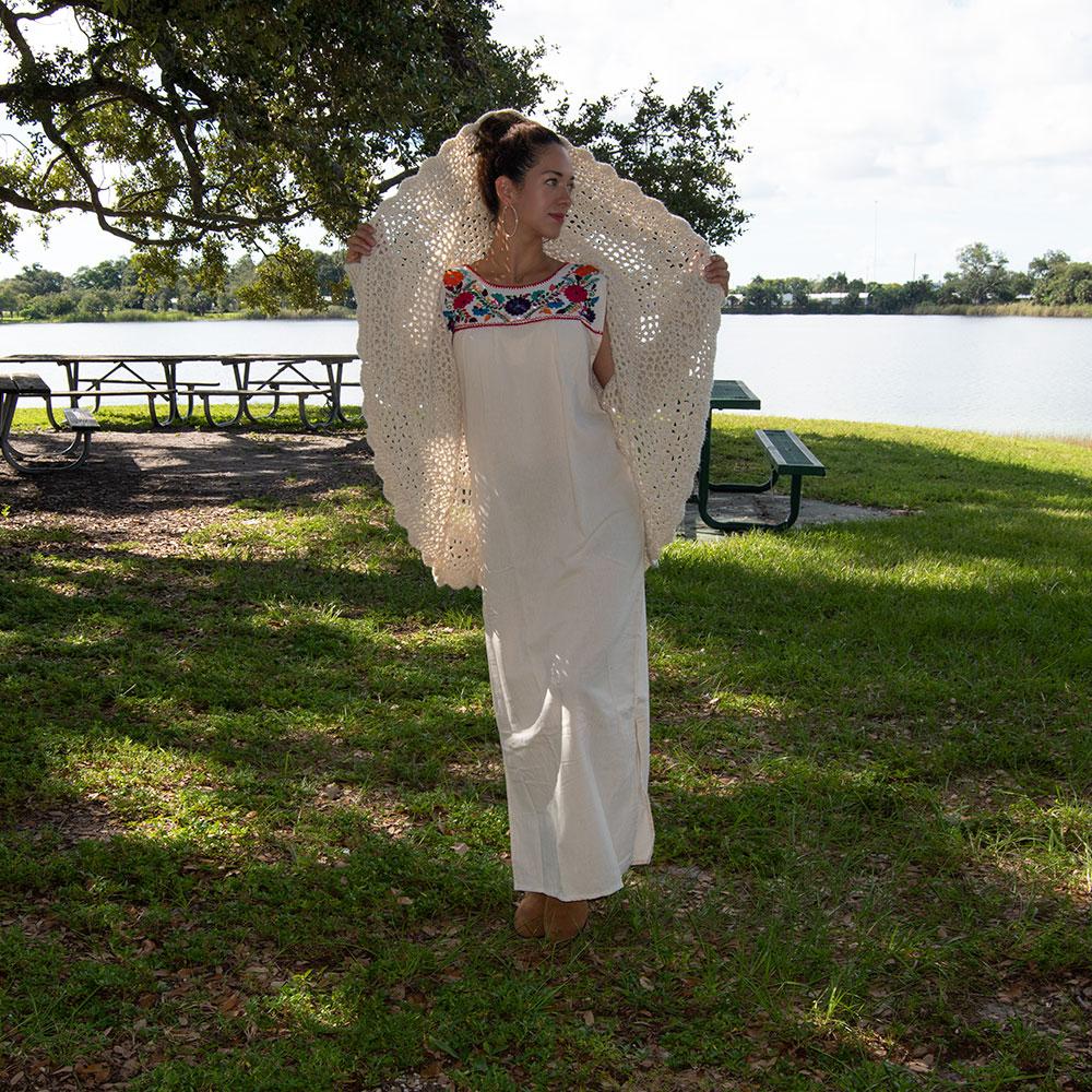 Maxi Isidra Mexican Embroidered Boho Dress