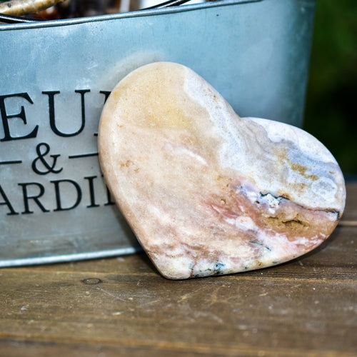 Pink Amethyst Hearts – Handcrafted Boho Gemstone Treasures