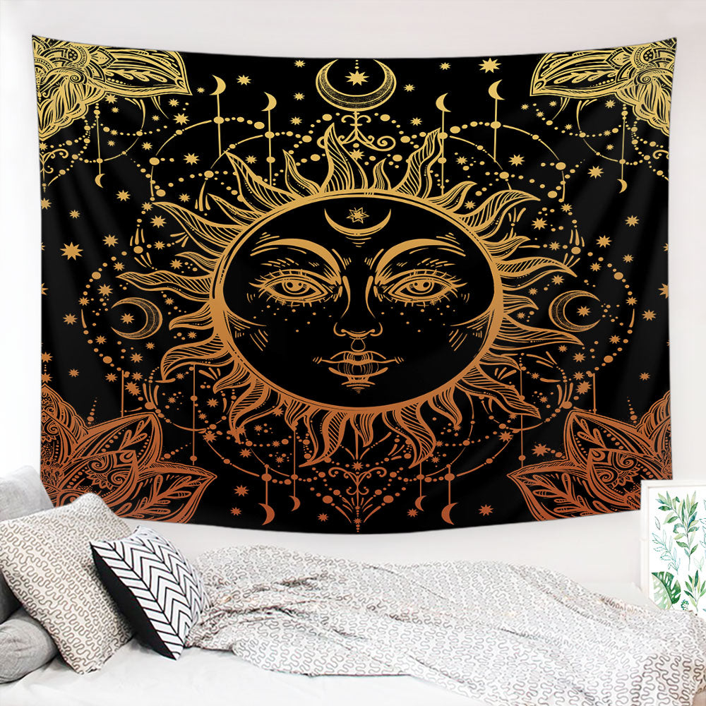 Classic Sun Tapestry – Retro & Bohemian Wall Decor