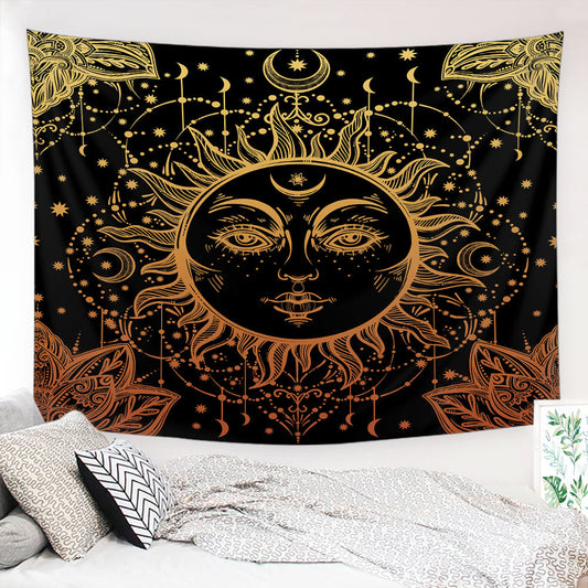 Classic Sun Tapestry – Retro & Bohemian Wall Decor