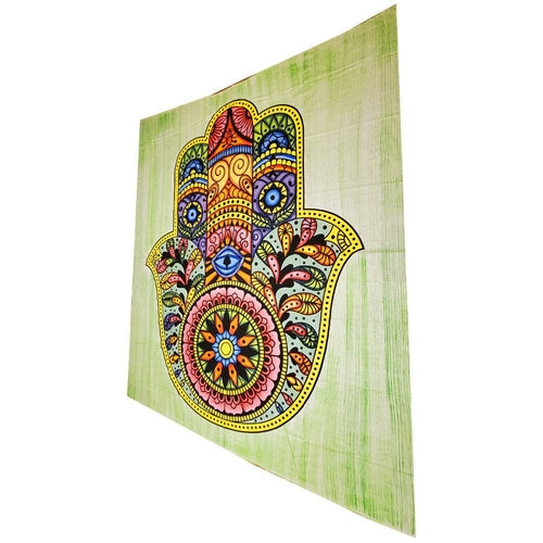 Hamsa Wall Art Cotton Tapestry
