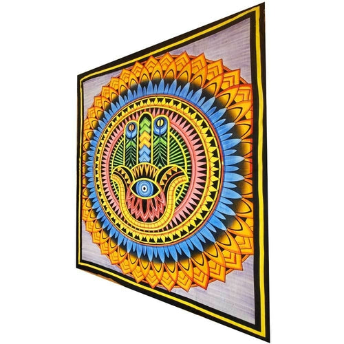 Hamsa Wall Art Cotton Tapestry