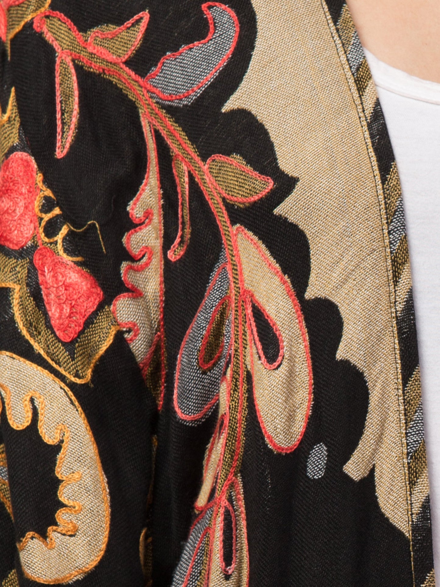 Petunia Power Thick Stitch Kimono Jacket – A Handcrafted Boho Masterpiece