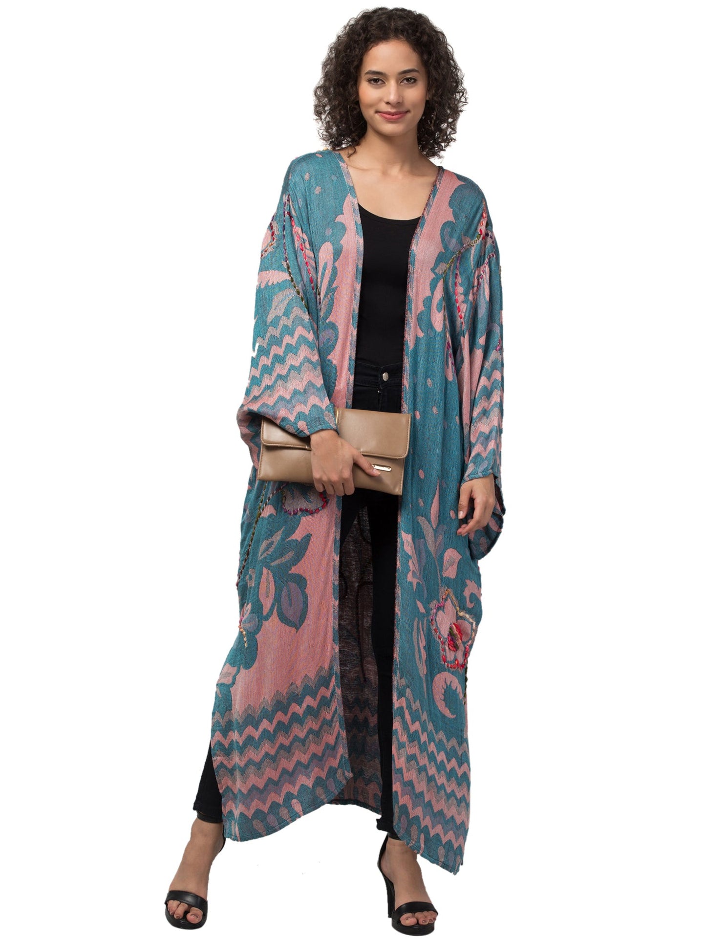 Jade Genius Kimono Boho Jacket – Handcrafted Bohemian Statement Piece