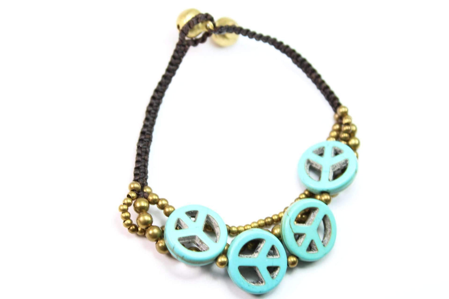 Peace Symbol Boho Bracelet