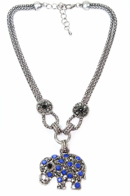 Dazzling Elephant Necklace – Bohemian Charm