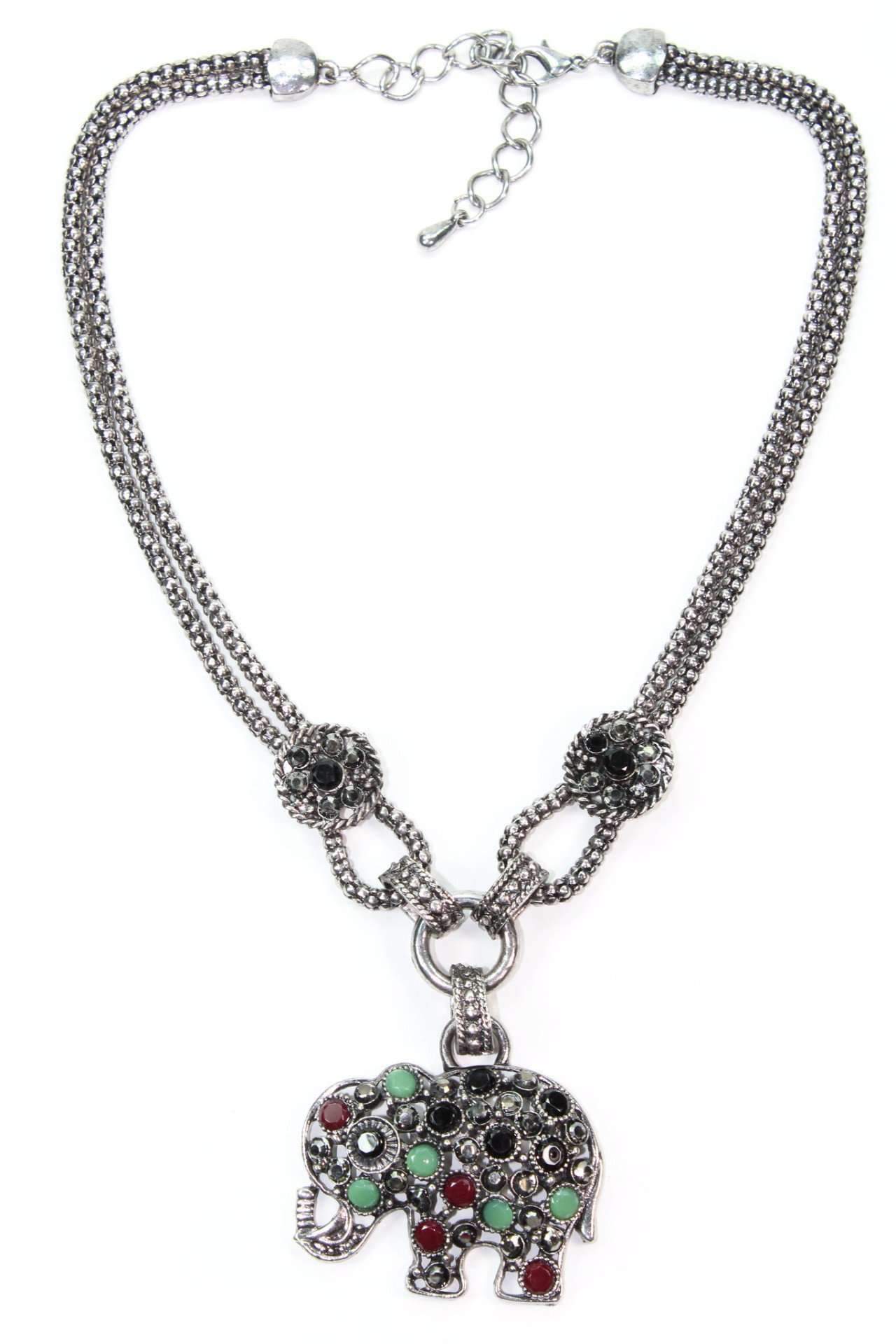 Dazzling Elephant Necklace – Bohemian Charm