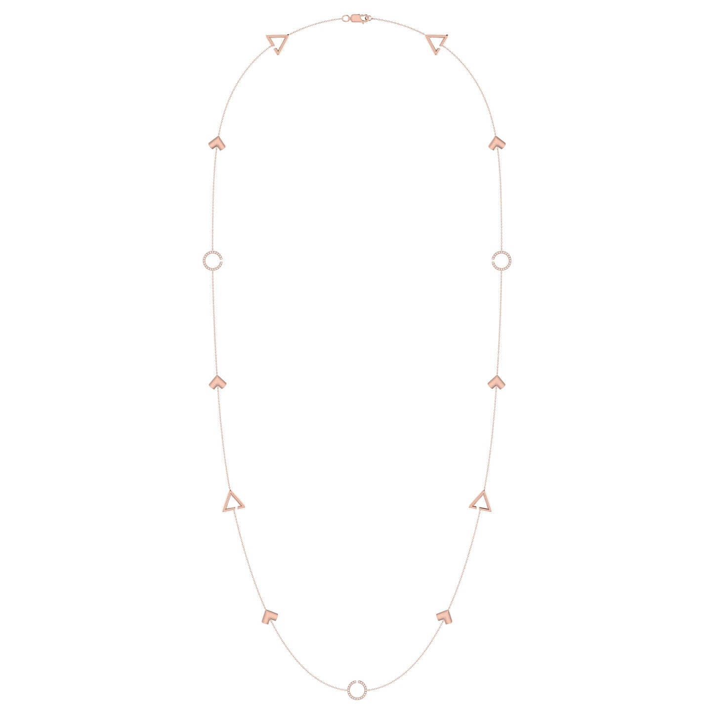 Avani Skyline Geometric Layered Diamond Necklace