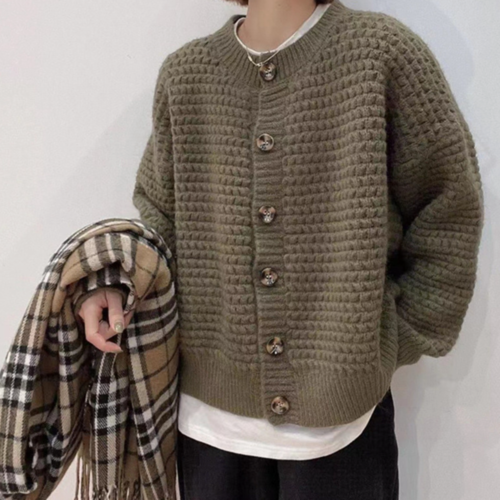 Women's Casual Button Down Knit Boho Cardigan – Effortless Layering Essential