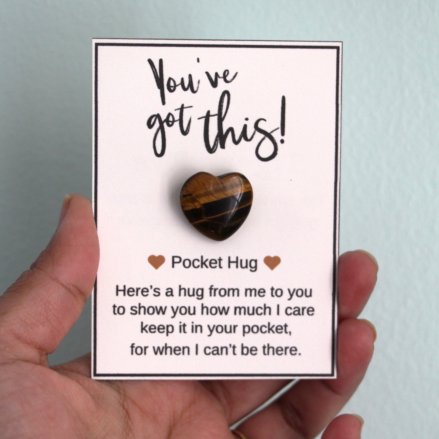 Tiger's Eye Natural Gemstone Pocket Hugs