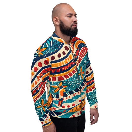 Men's Bomber Jacket – Boho Floral Print