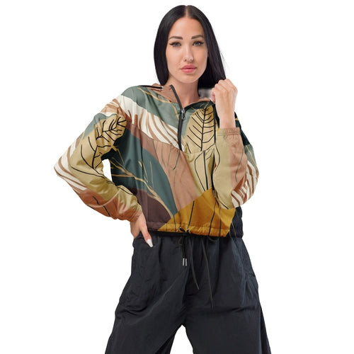 Women's Cropped Windbreaker Jacket – Boho Style