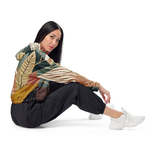 Women's Cropped Windbreaker Jacket – Boho Style
