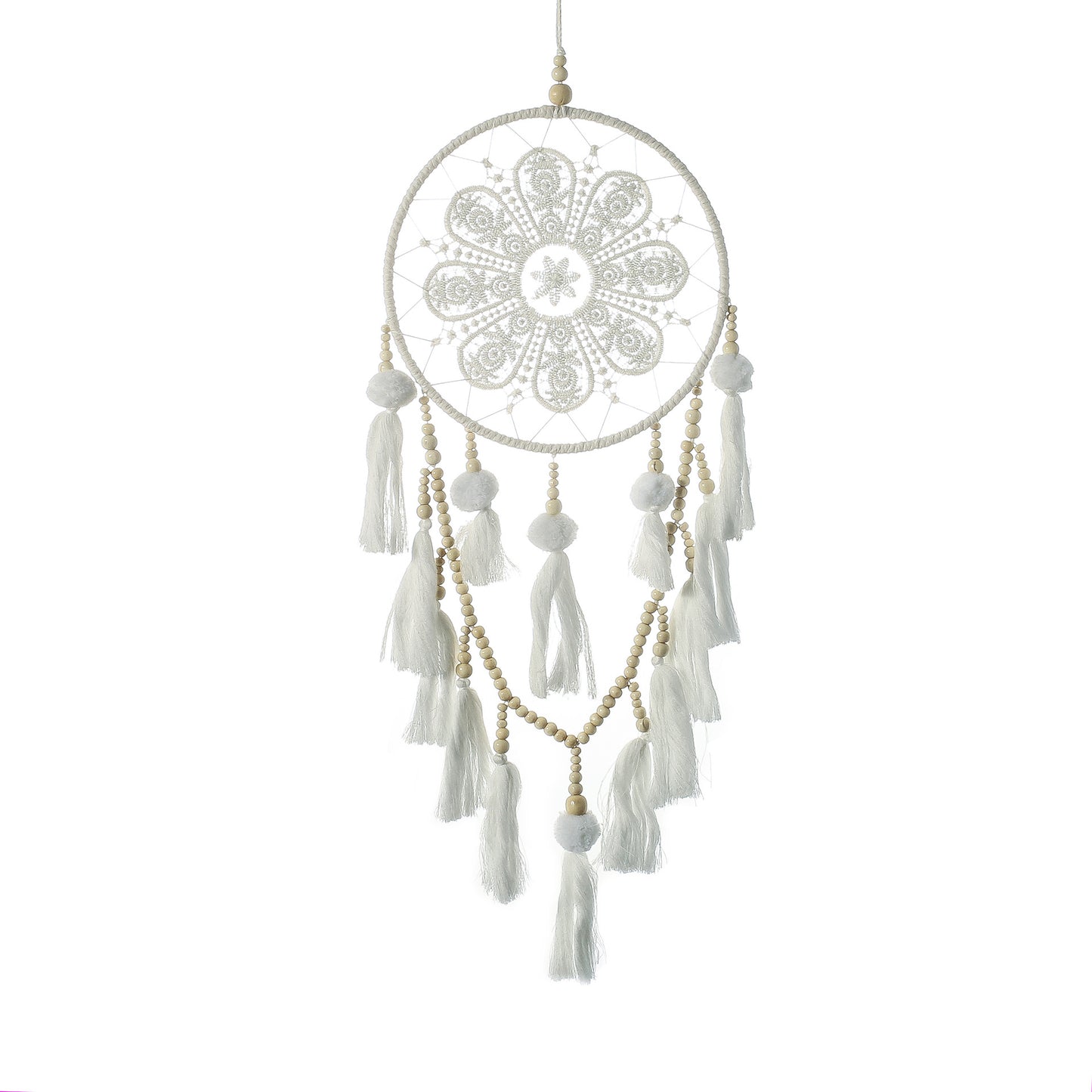 White Bohemian Dream Catcher