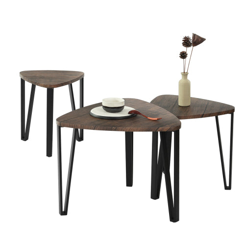 3 Triangle Nesting Coffee Tables