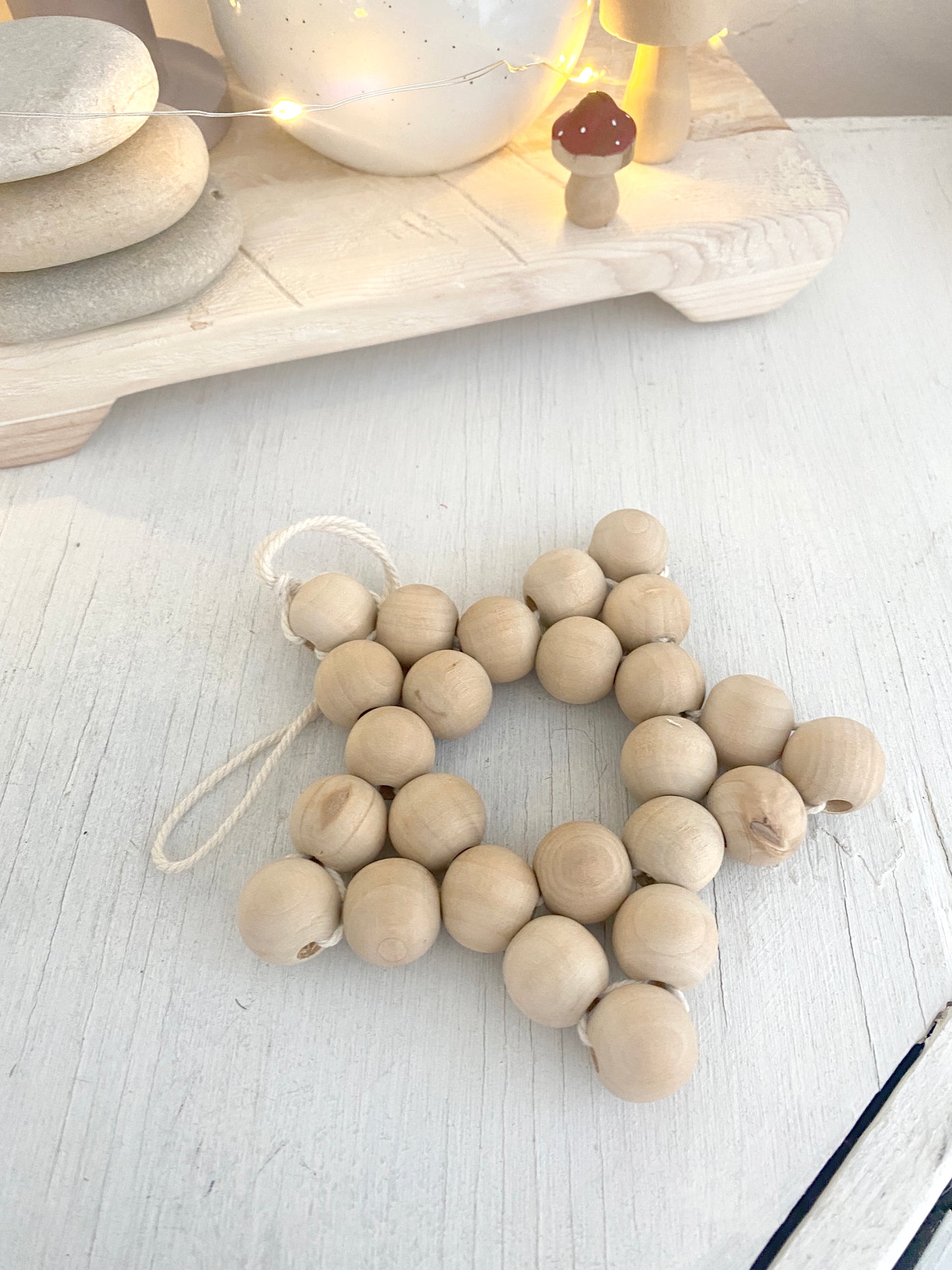 Boho Wood Star Wall Hanging