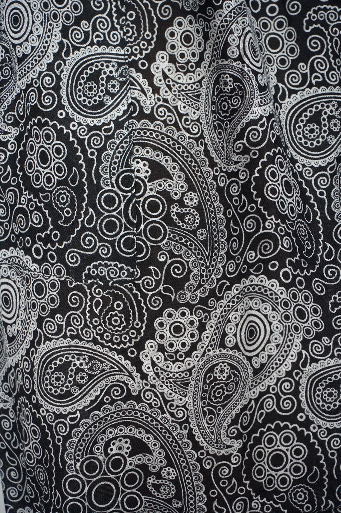 Black Paisley Boho Pants