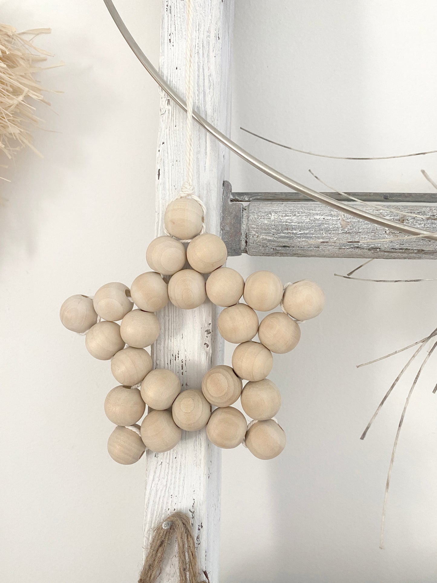 Boho Wood Star Wall Hanging