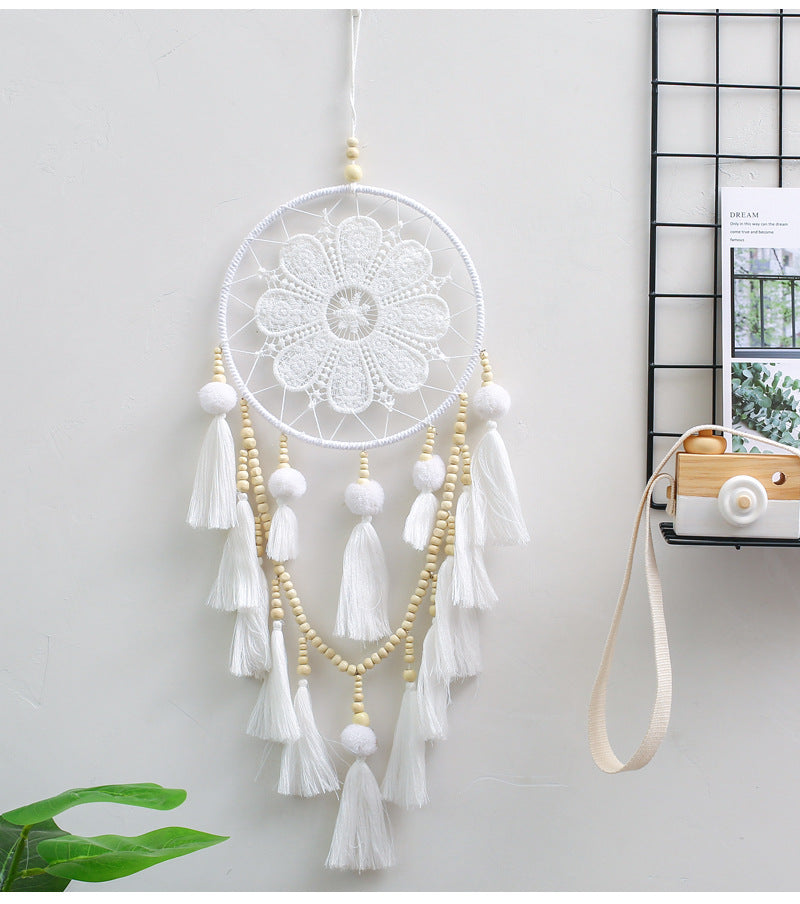 White Bohemian Dream Catcher