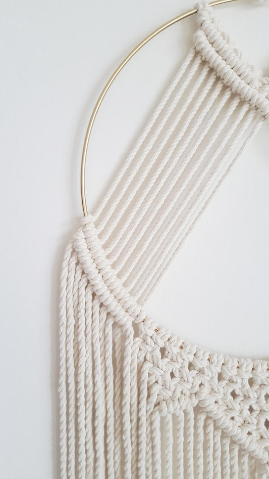 Macrame Dream Catcher Wall Hanging