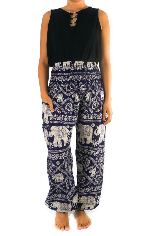 Purple Elephant Pants – Boho Harem Pants for Free-Spirited Souls