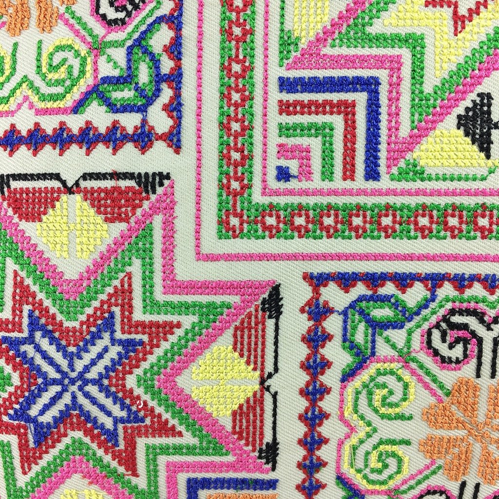 Needlepoint Tassel Pillow Cover – Boho Chic with Artisan Flair