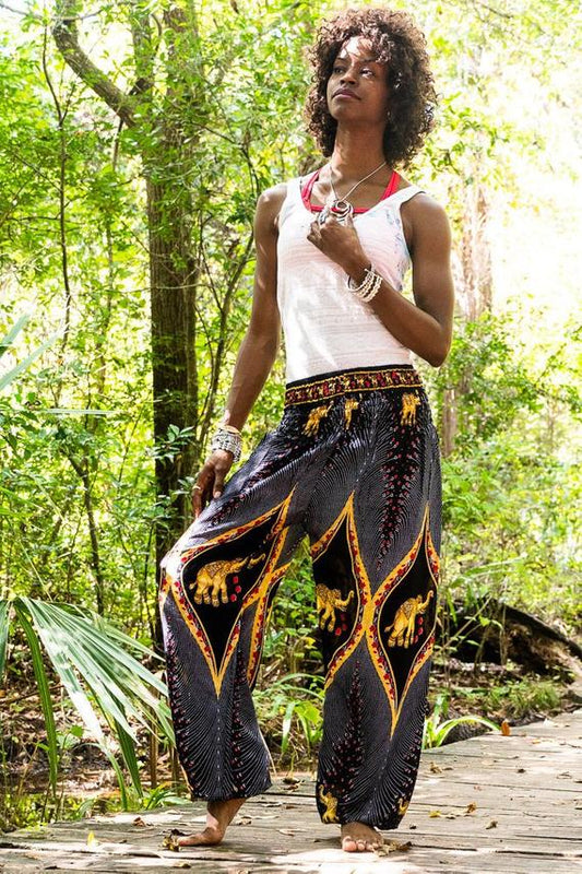 Black Elephant Pants – Boho Harem Pants for Effortless Comfort