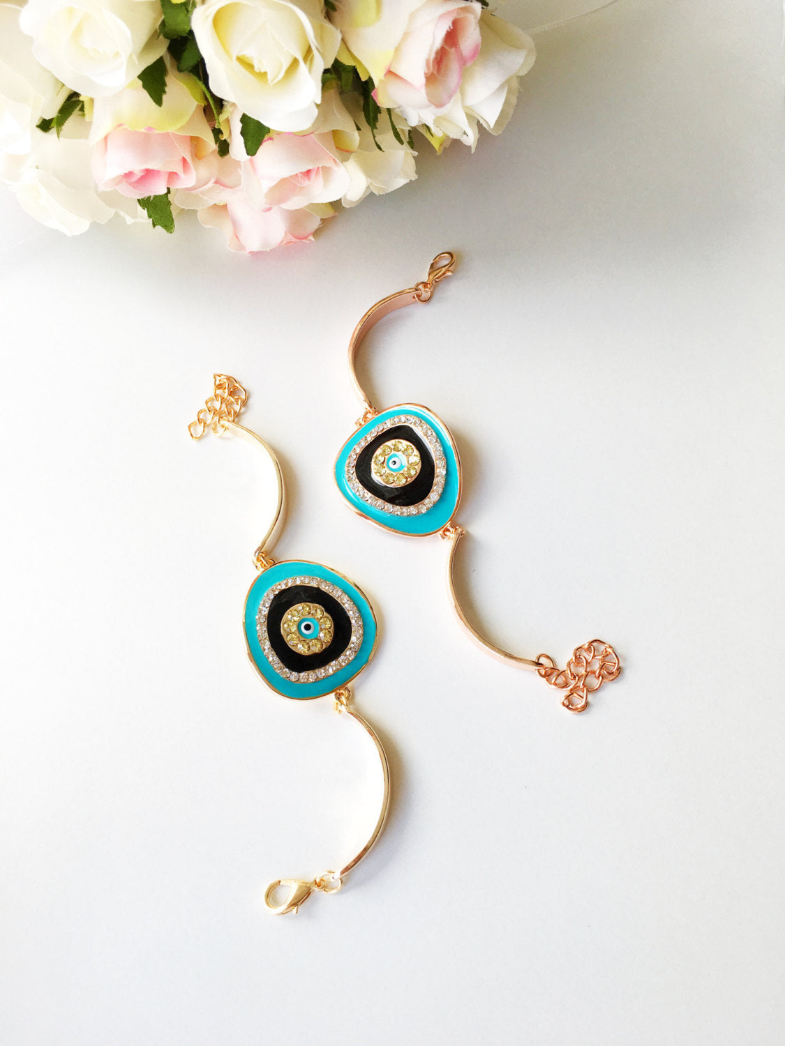 Turquoise Evil Eye Bracelet