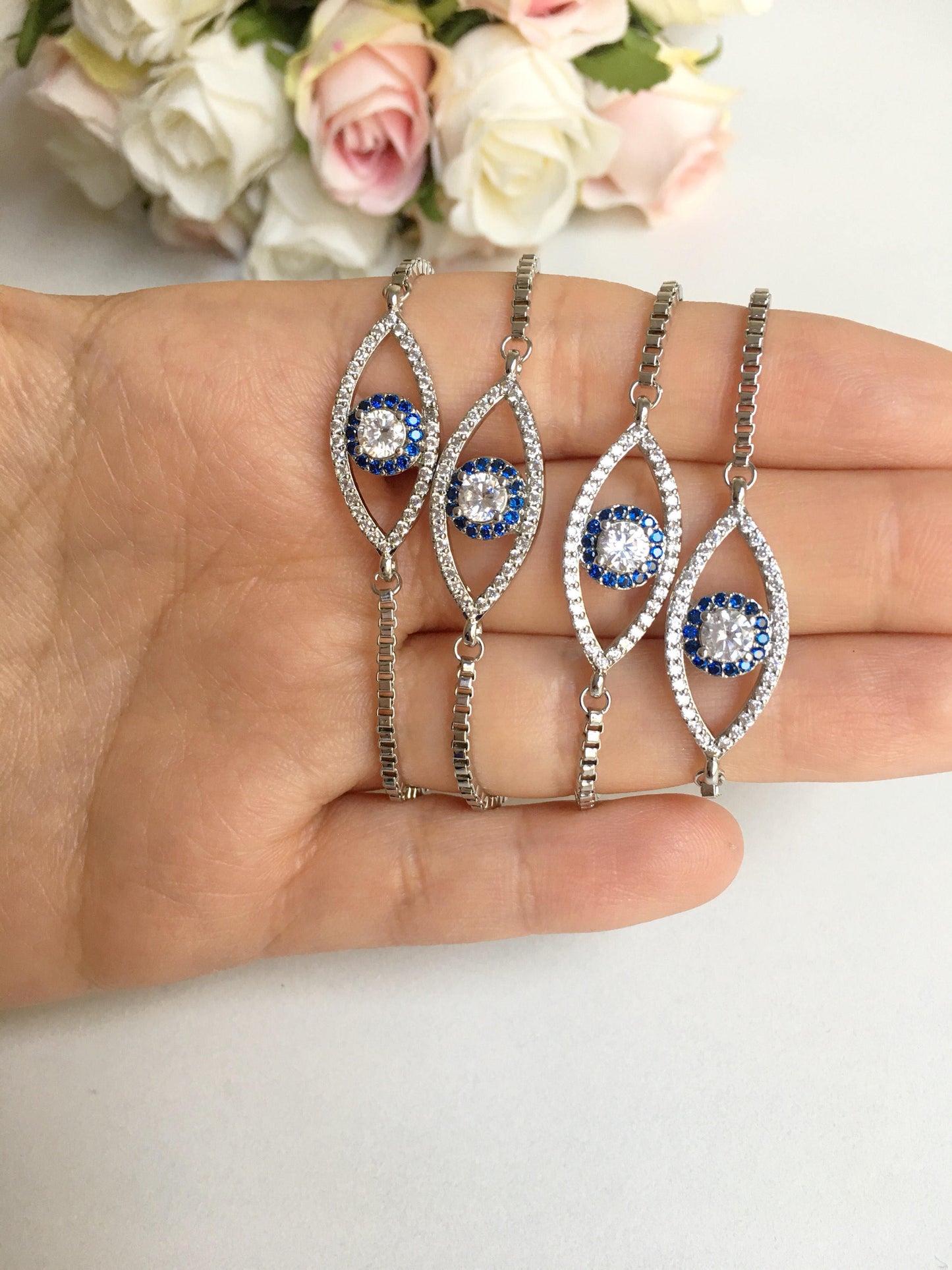Silver Tree of Life Bracelet Set