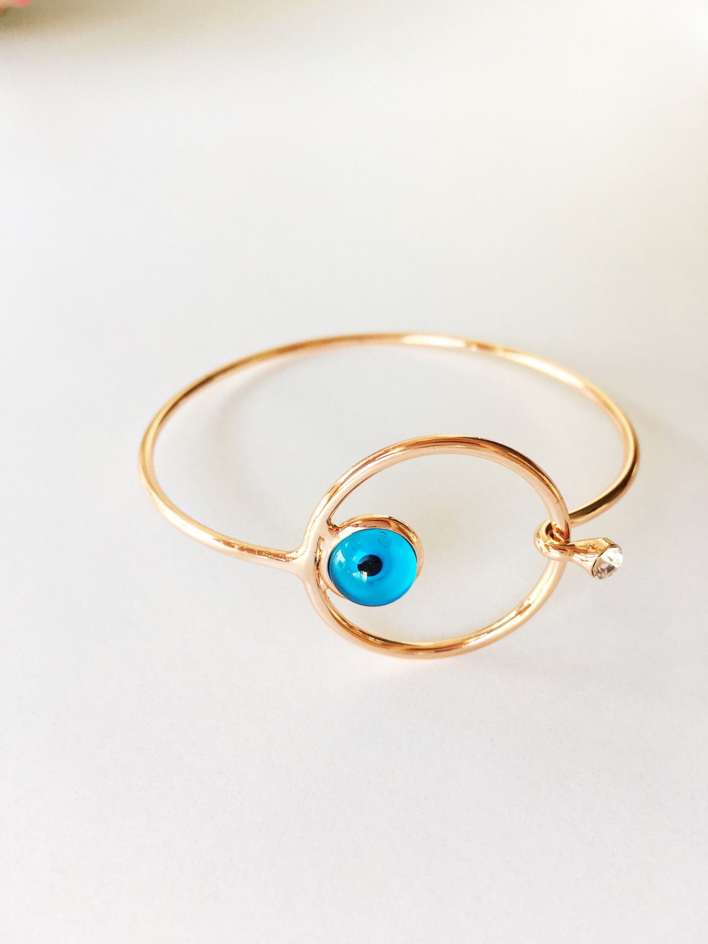 Rose Gold Evil Eye and Tree of Life Bracelets