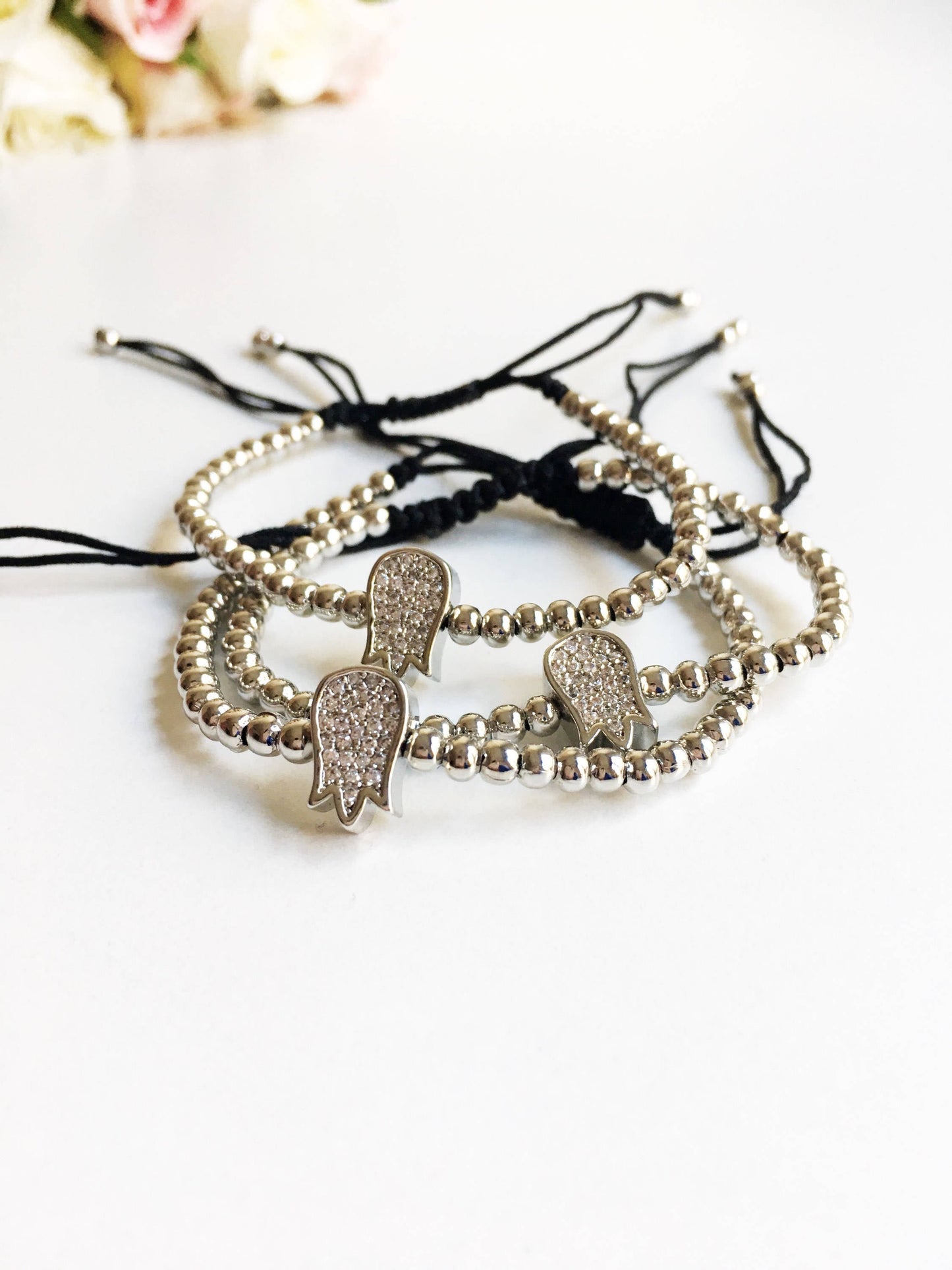 Silver Tree of Life Bracelet Set