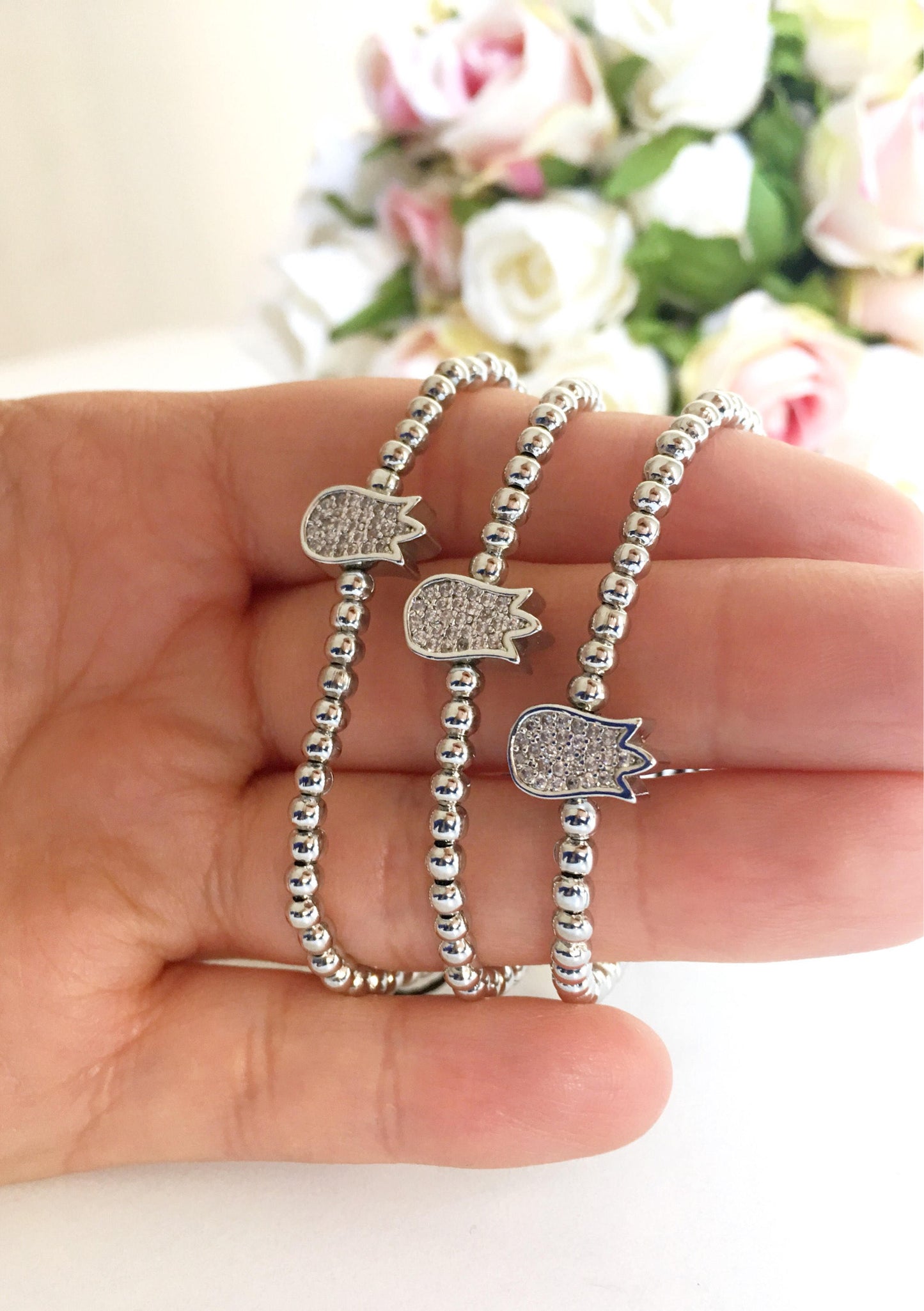 Silver Tree of Life Bracelet Set