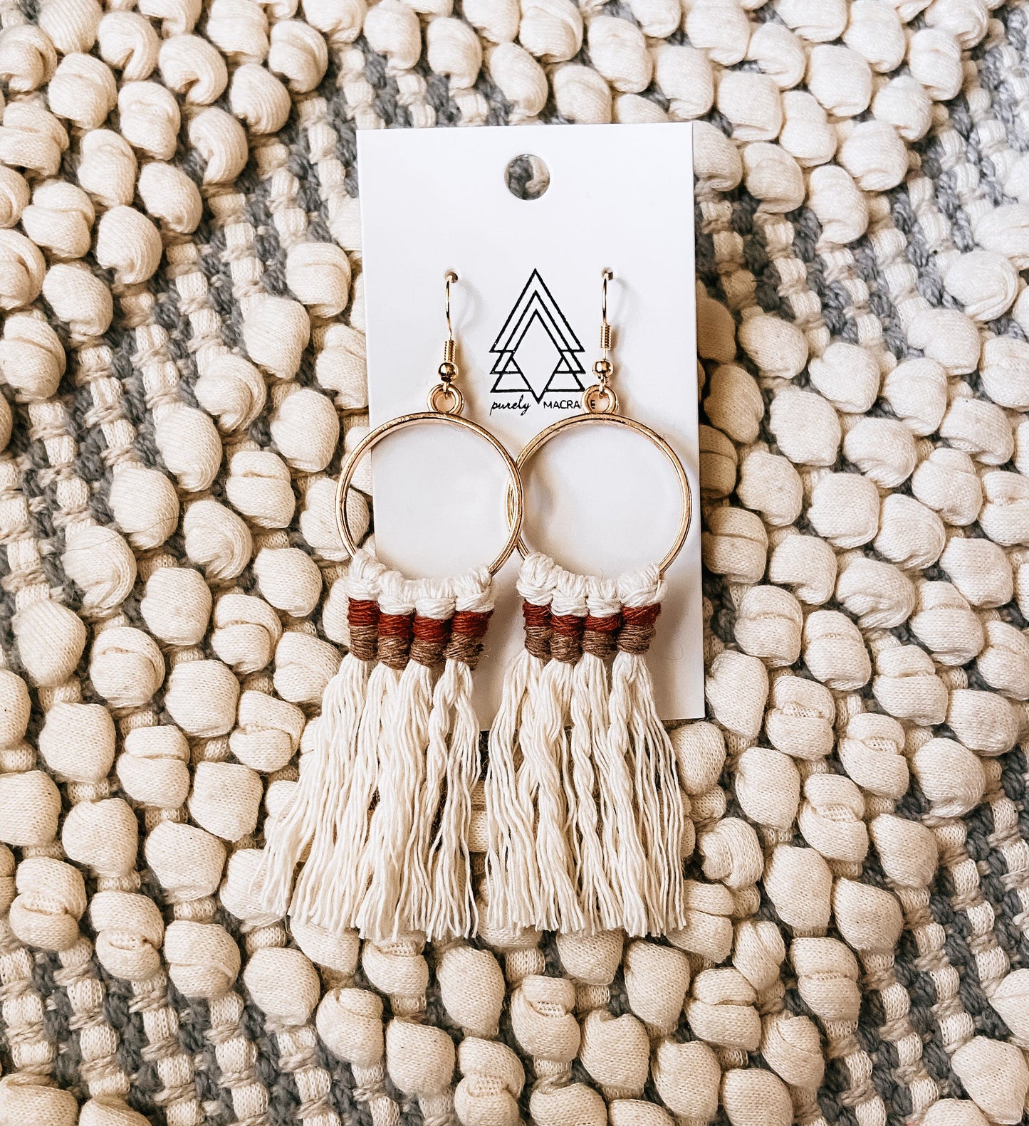 Boho Golds Earrings – Lightweight Macramé Elegance for Free Spirits