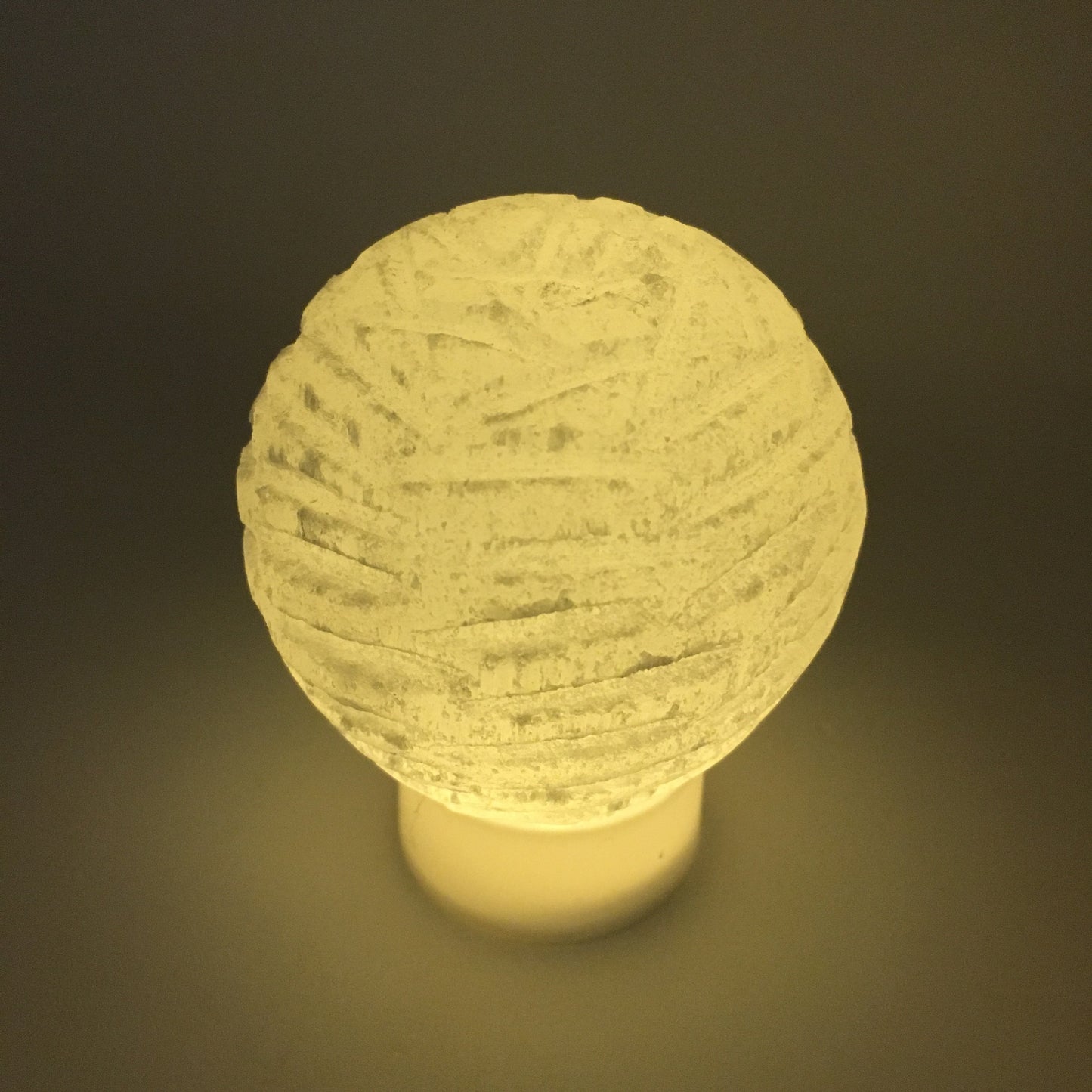 Selenite Bubble Lamp – Boho Healing Light