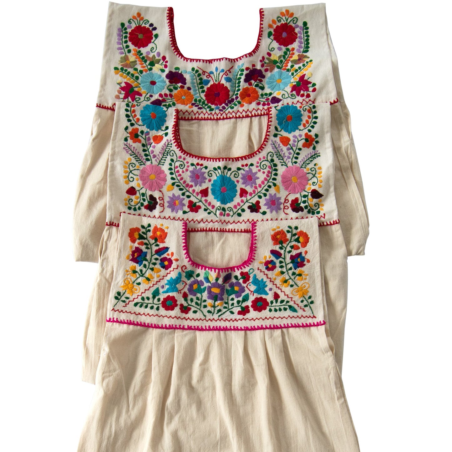 Maxi Isidra Mexican Embroidered Boho Dress