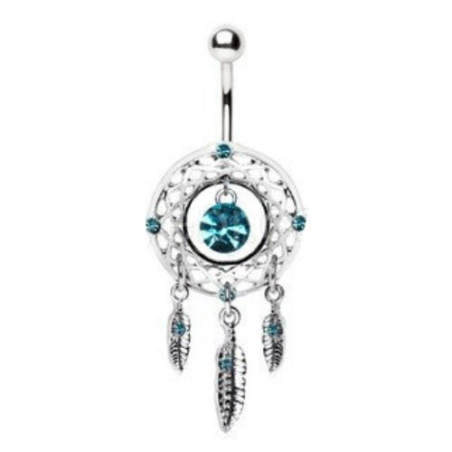 Native American Dream Catcher Navel Ring