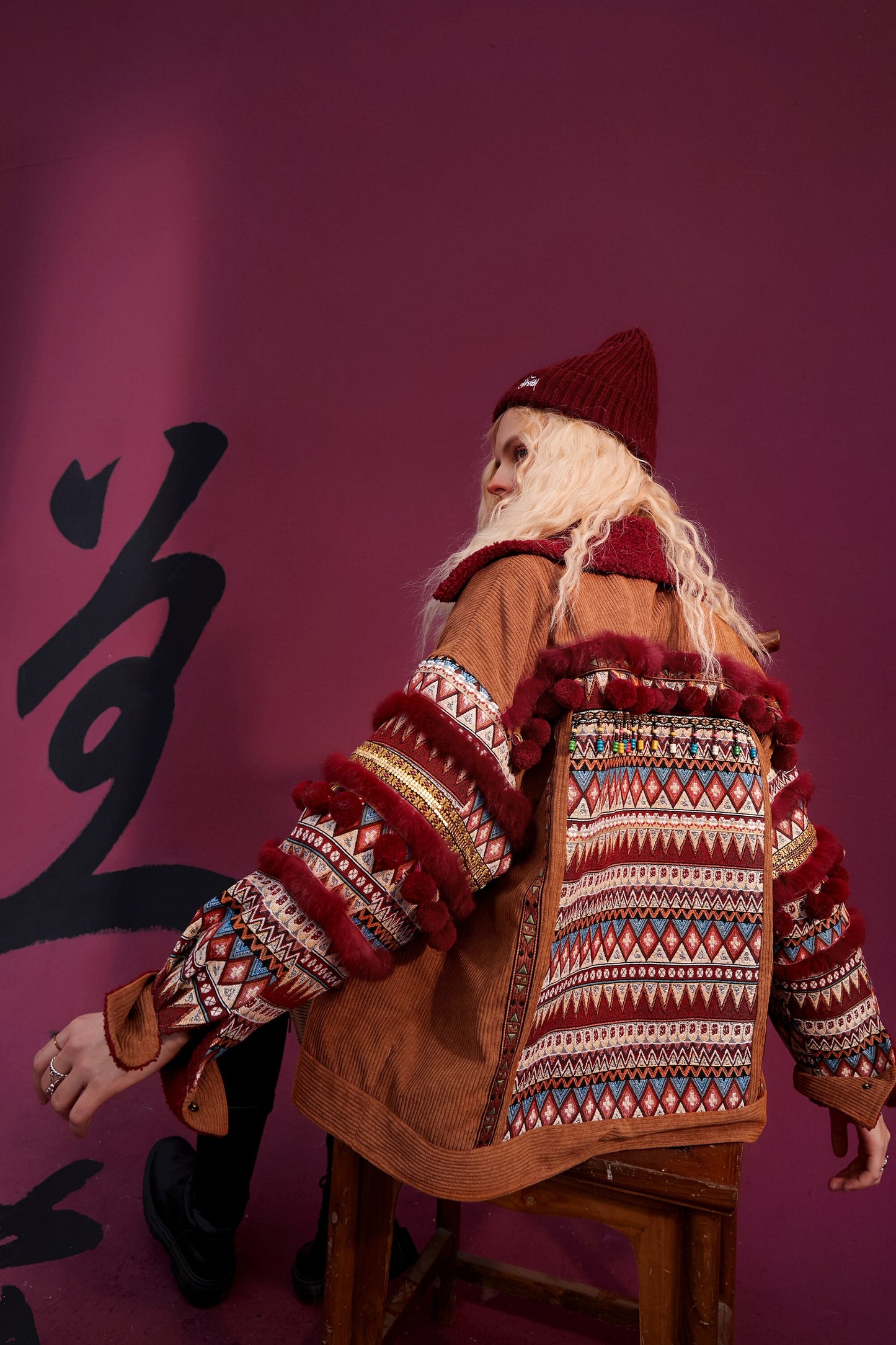 Bohemian Corduroy Single Breasted Casual Padded Jacket – Cozy Winter Boho Style