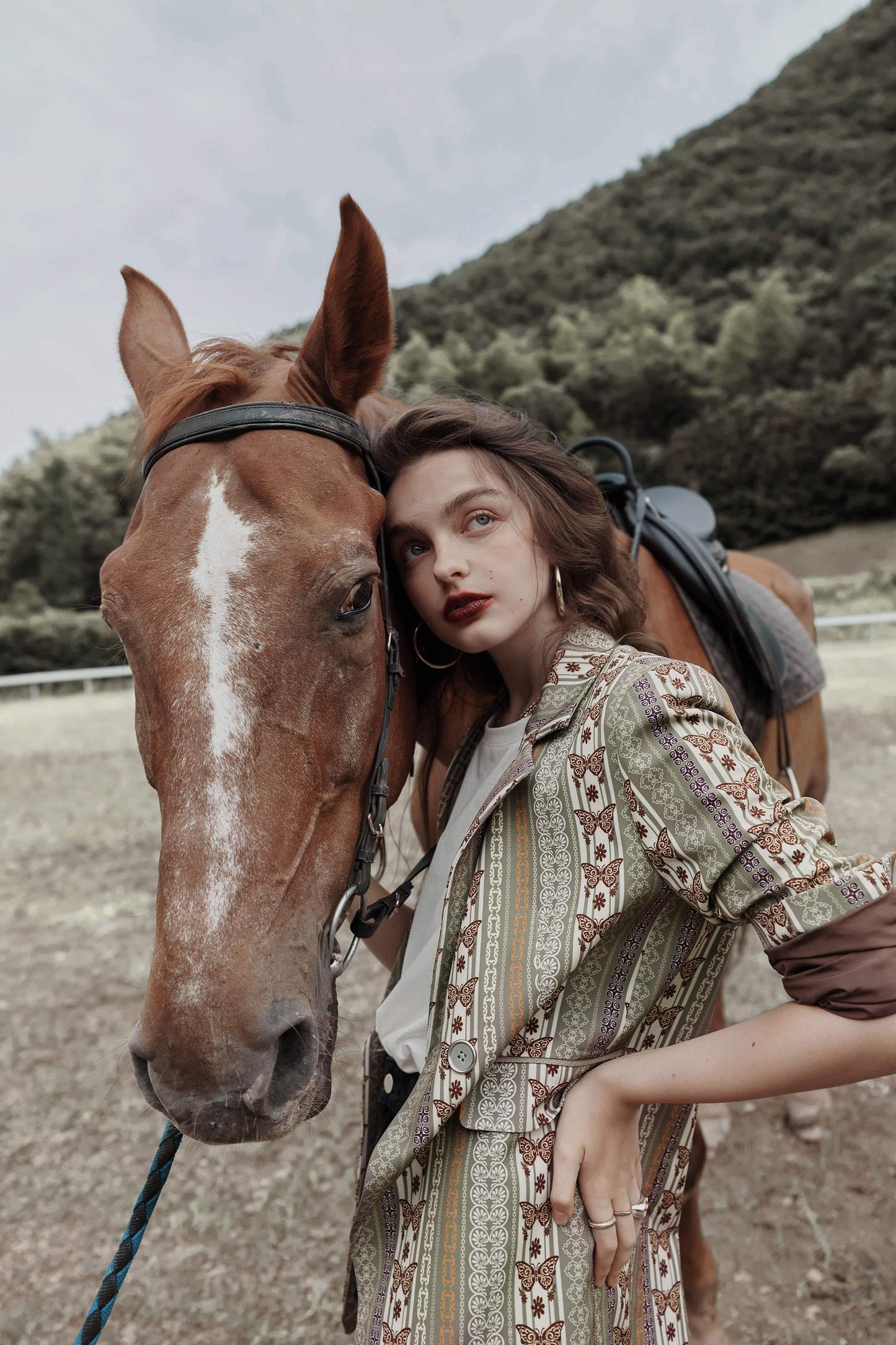 Butterfly Print Single Breasted Boho Jacket – Vintage Elegance Meets Bohemian Flair