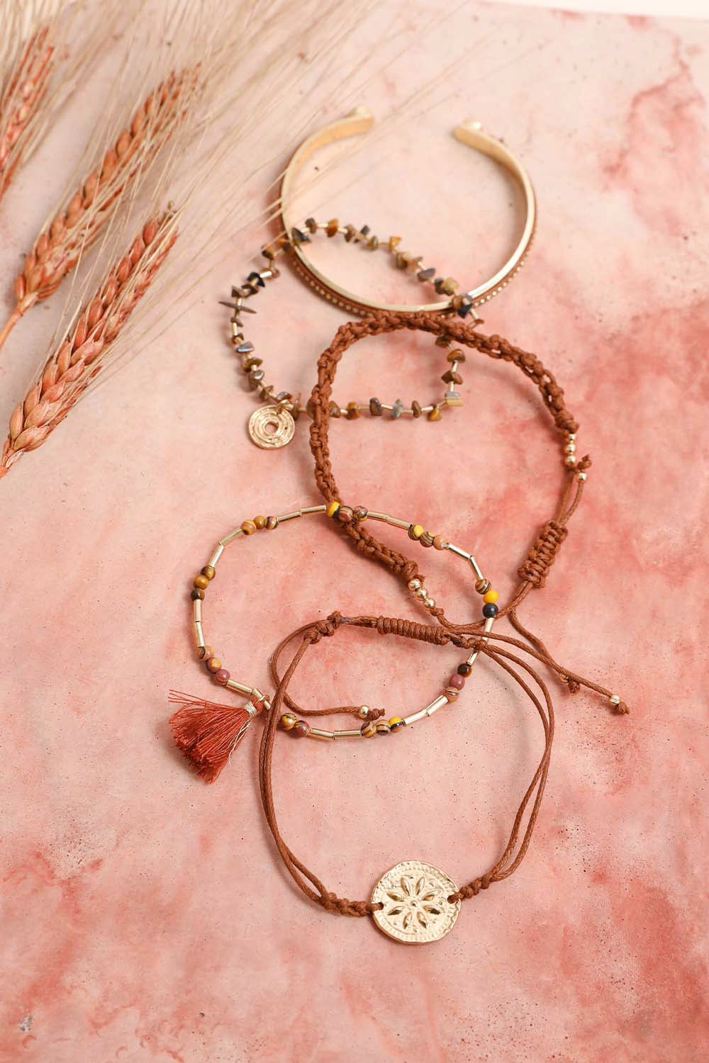 Unique Tiger's Eye Stackable Bracelet