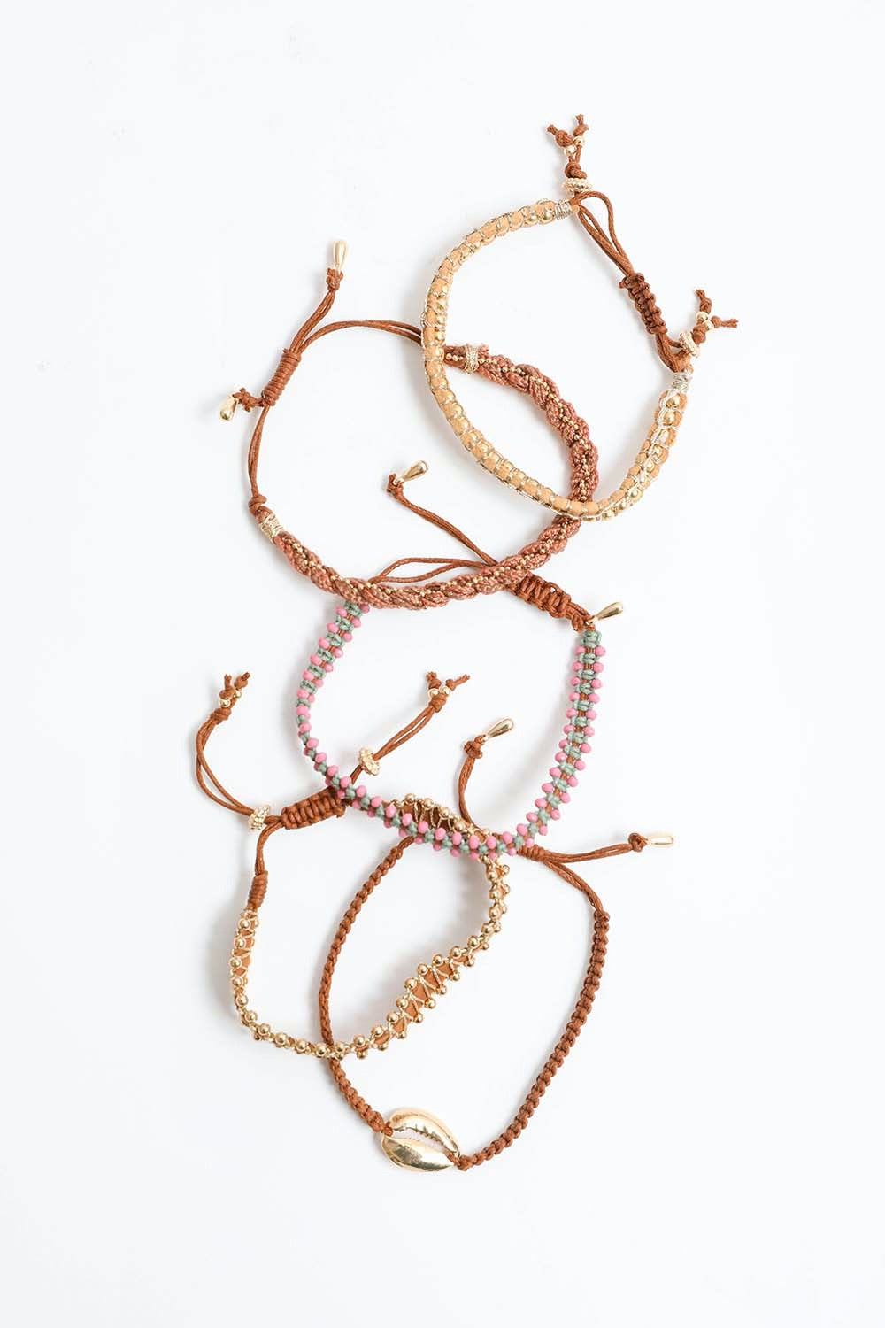 Woven Stackable Beaded Bracelet – Boho Chic