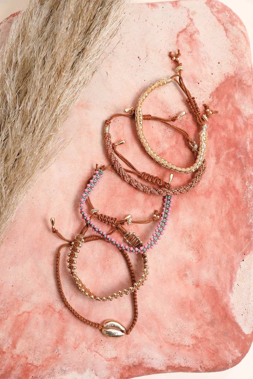 Woven Stackable Beaded Bracelet – Boho Chic