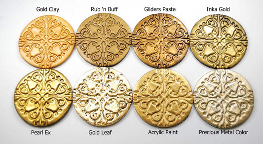 Gold clay jewelry