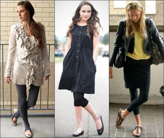 How to wear a tunic dress with leggings