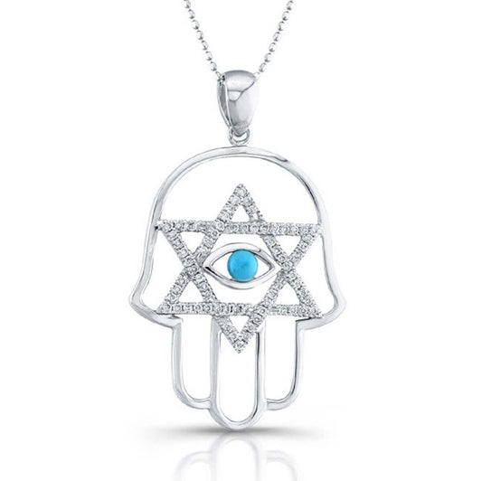 Star of david hamsa