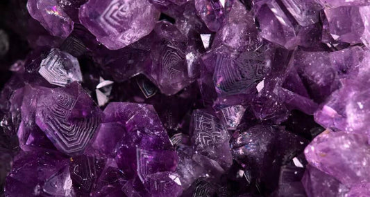 Purple Crystals Aesthetic