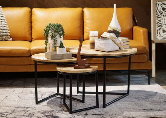 how to style nesting coffee tables